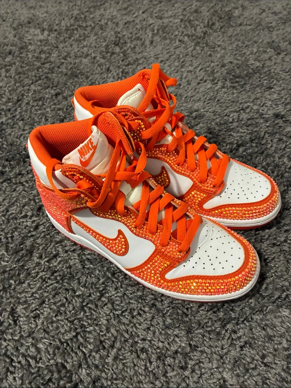 Nike dunk high rhinestone